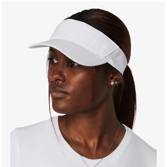 New Under Armour Women's Launch Run Visor White color tennis hat one size - Picture 9 of 9